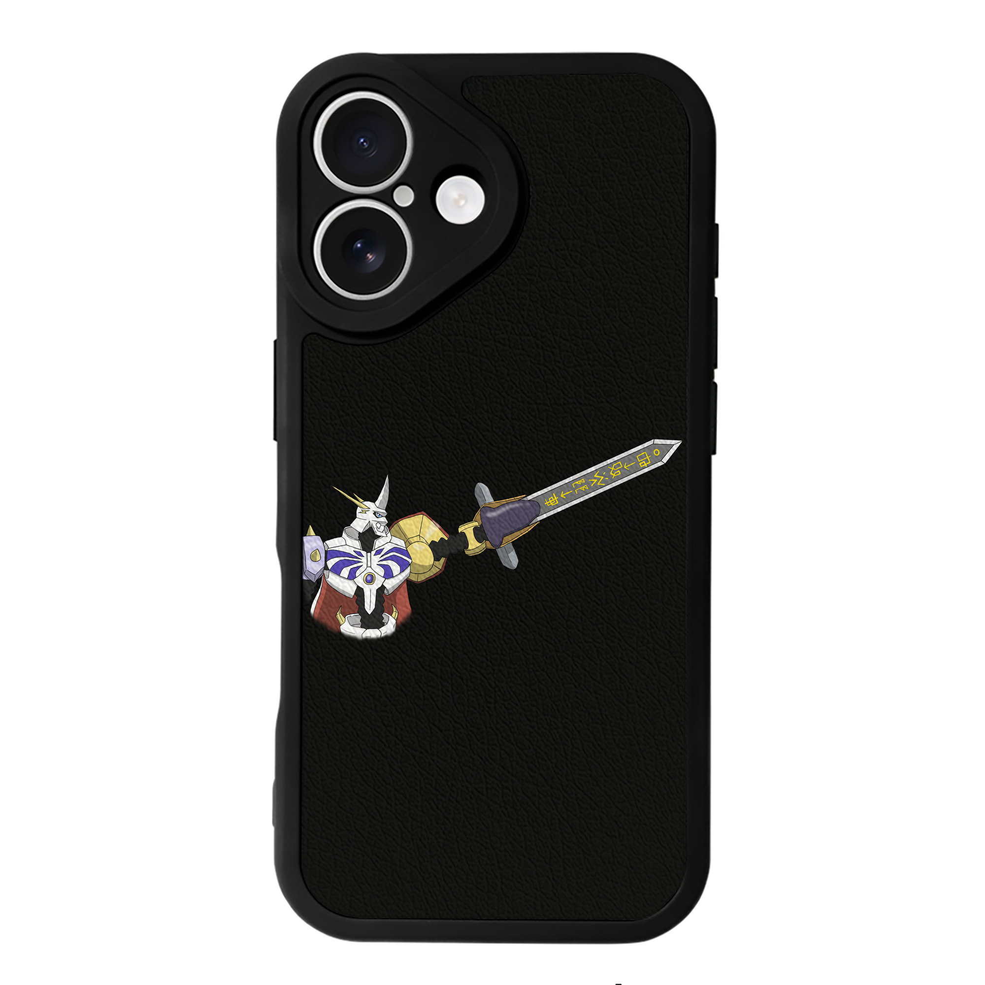 （画像用） Digimon デジタルモンスター/デジモン 【iPhone 16シリーズ対応】シリコンスマホケース（レザー調） 材質：シリコン